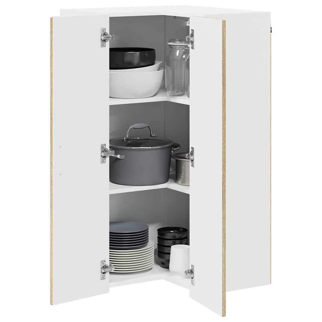Wand-Eckschrank LUCCA Sonoma-Eiche 57 x 57 x 100 cm