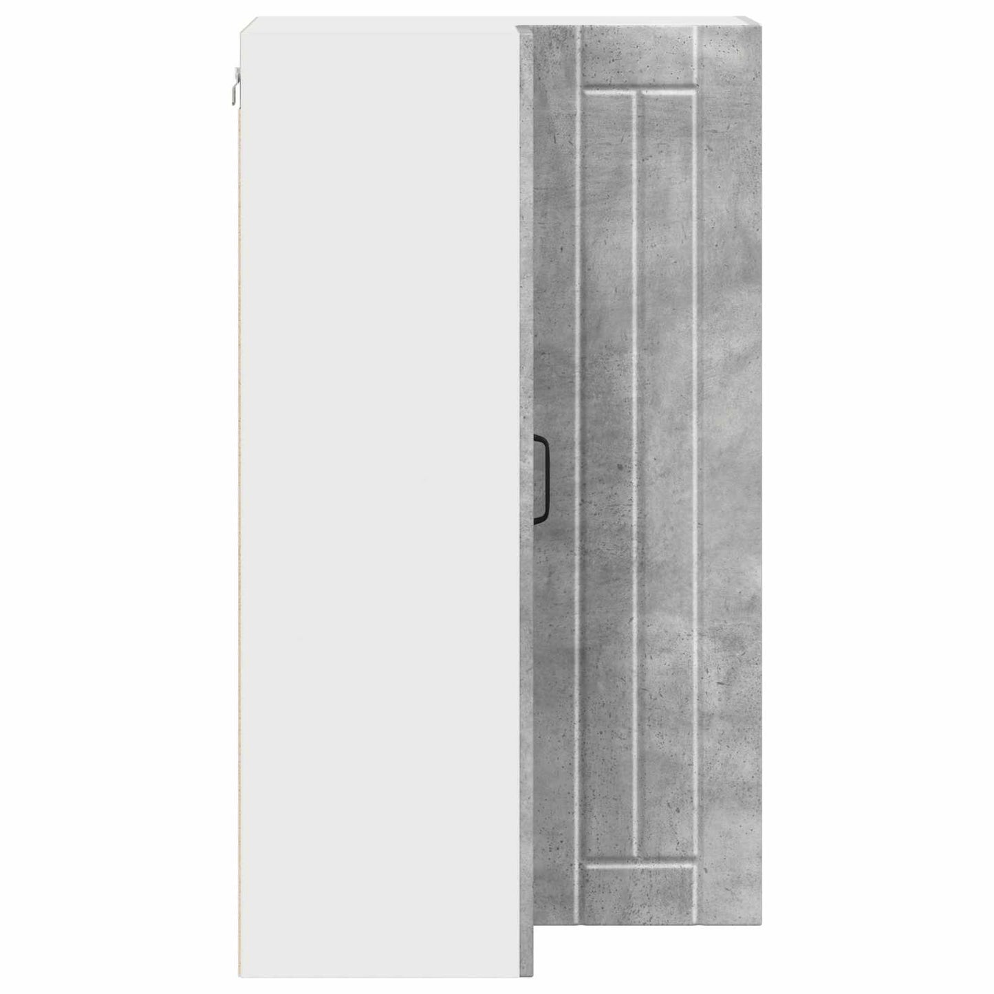 Wand-Eckschrank LUCCA Betongrau 57 x 57 x 100 cm Holzwerkstoff