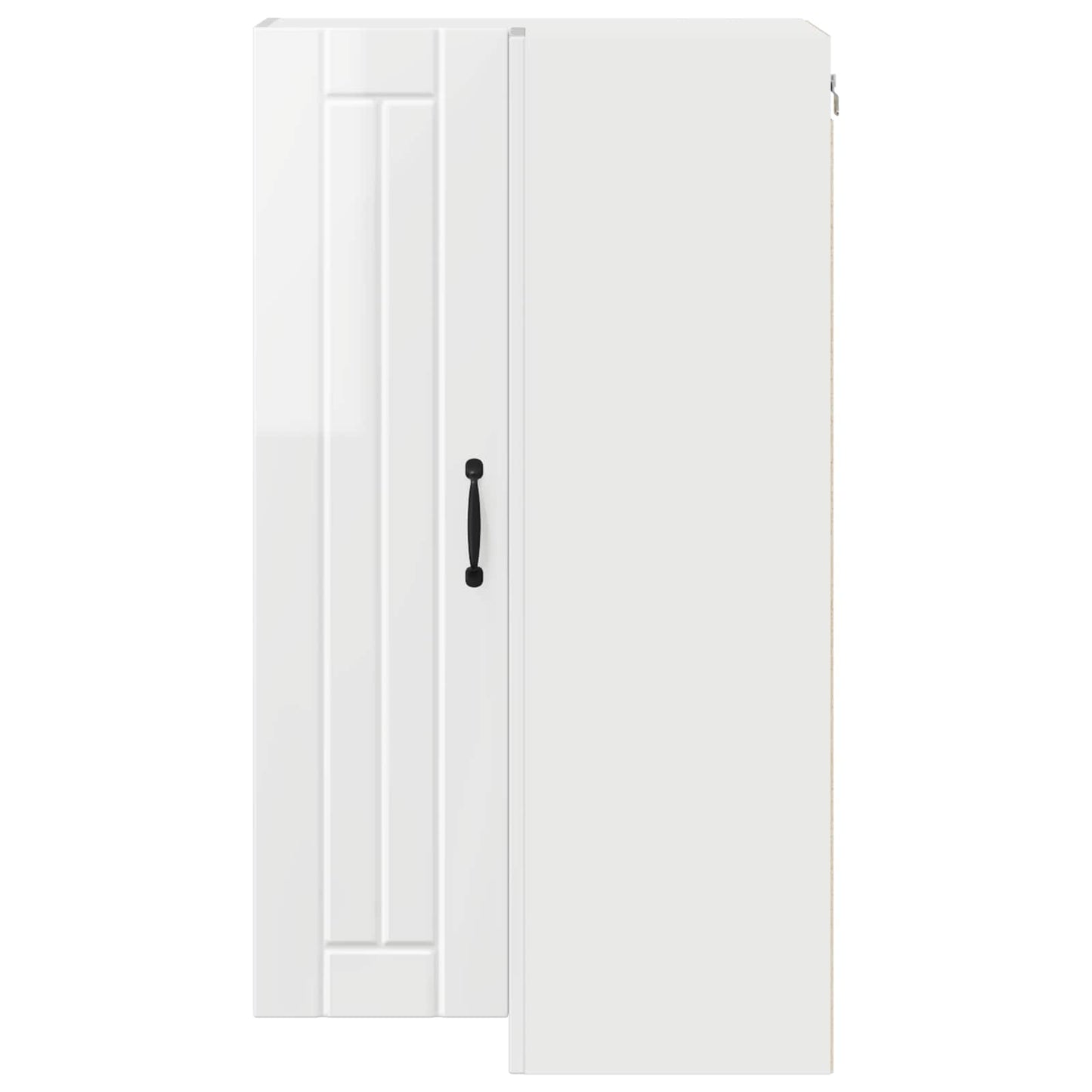Wand-Eckschrank LUCCA Hochglanz Weiß 57 x 57 x 100 cm