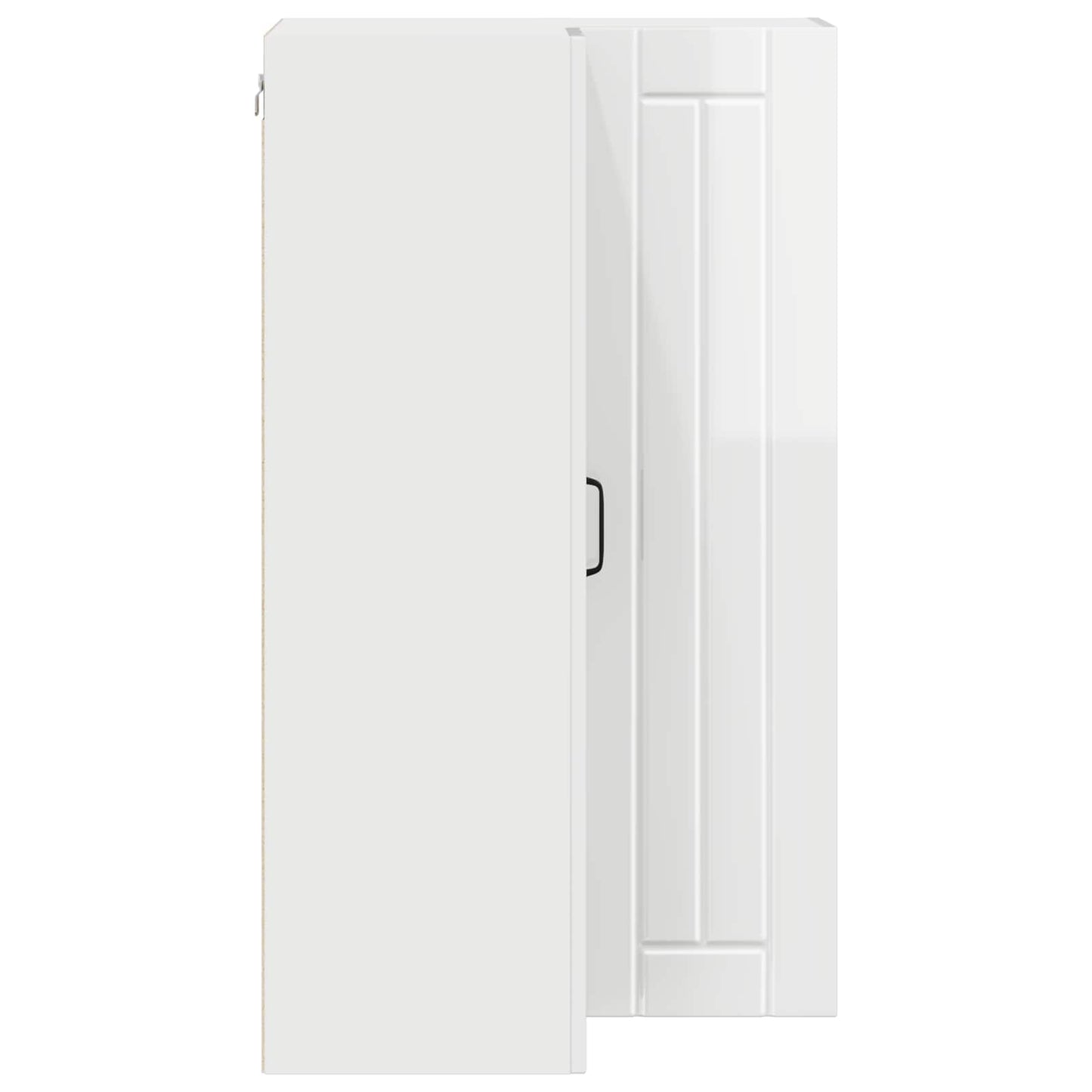 Wand-Eckschrank LUCCA Hochglanz Weiß 57 x 57 x 100 cm