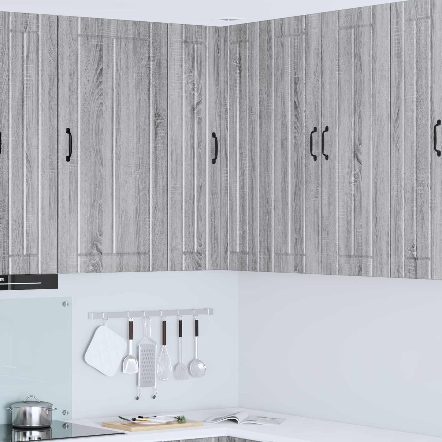Wand-Eckschrank LUCCA Graues Sonoma 57 x 57 x 100 cm
