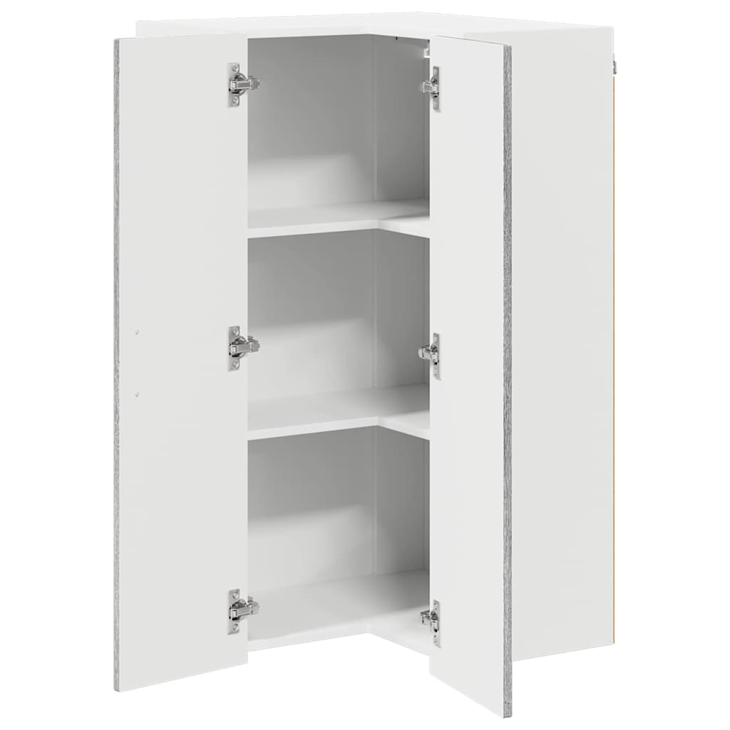 Wand-Eckschrank LUCCA Graues Sonoma 57 x 57 x 100 cm