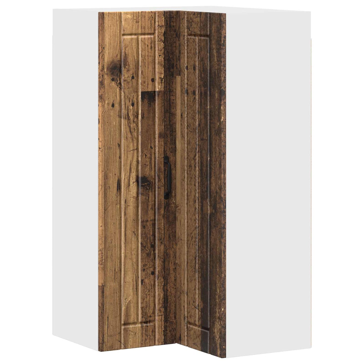 Wand-Eckschrank LUCCA Altholz 57 x 57 x 100 cm Holzwerkstoff