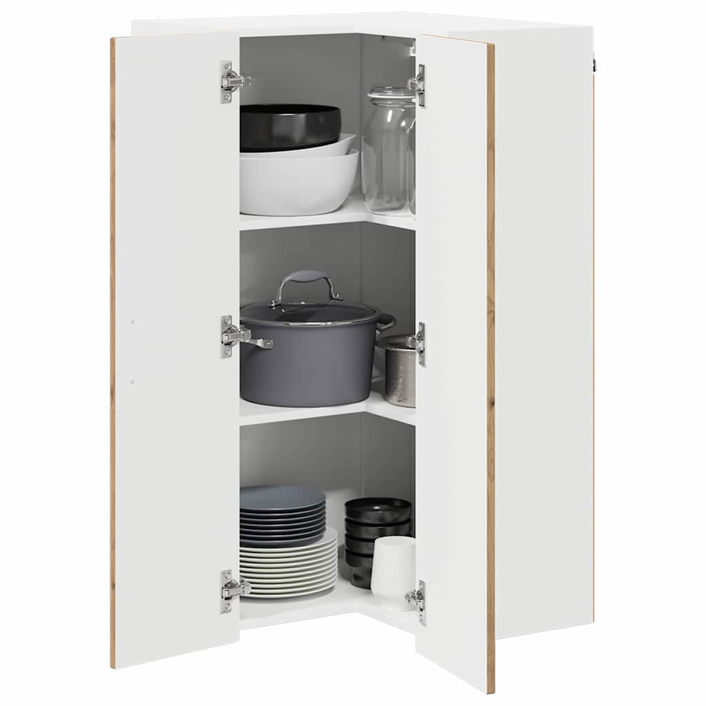 Wand-Eckschrank LUCCA Artisan-Eiche 57 x 57 x 100 cm