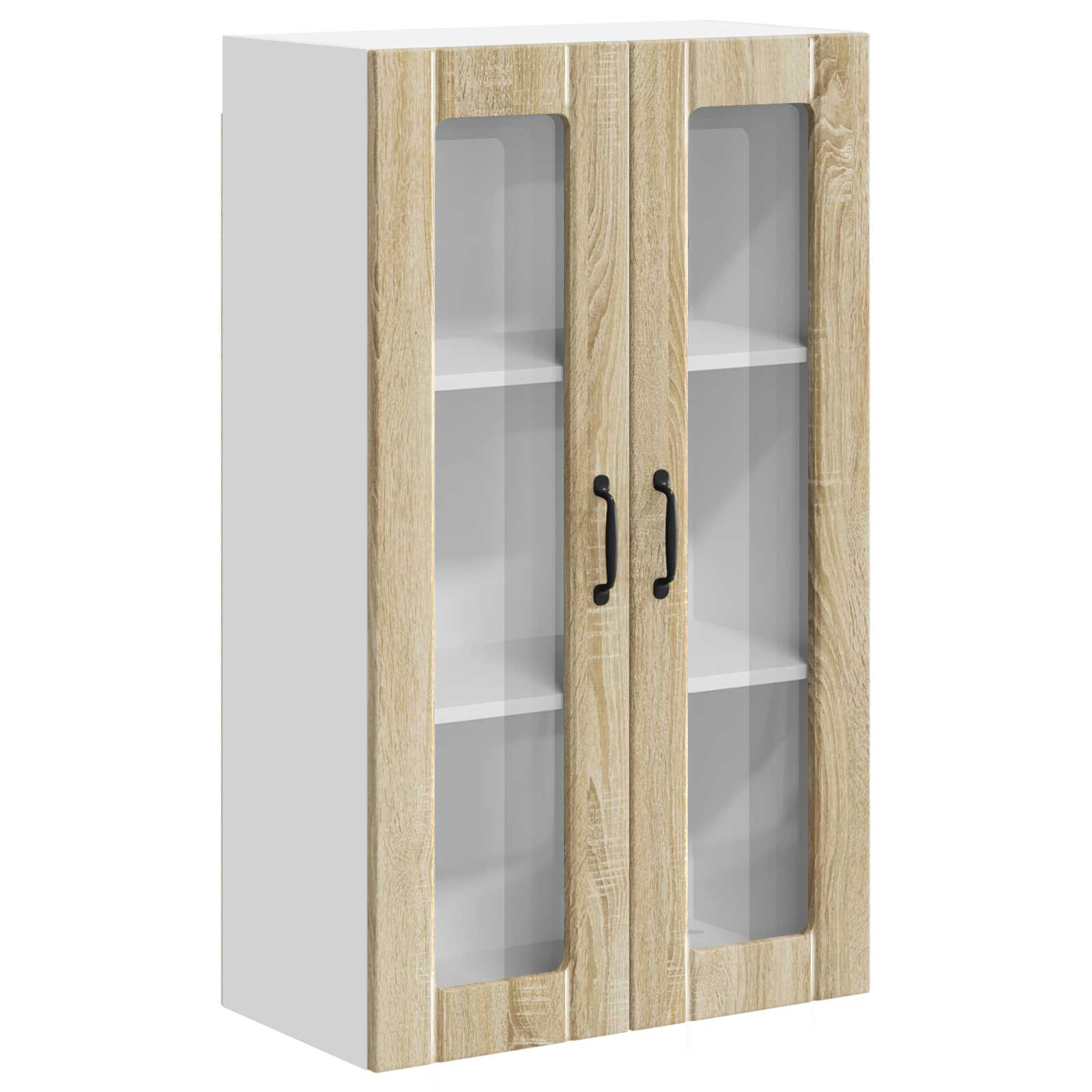 Wandglas-Schrank LUCCA Sonoma-Eiche 60 x 31 x 100 cm