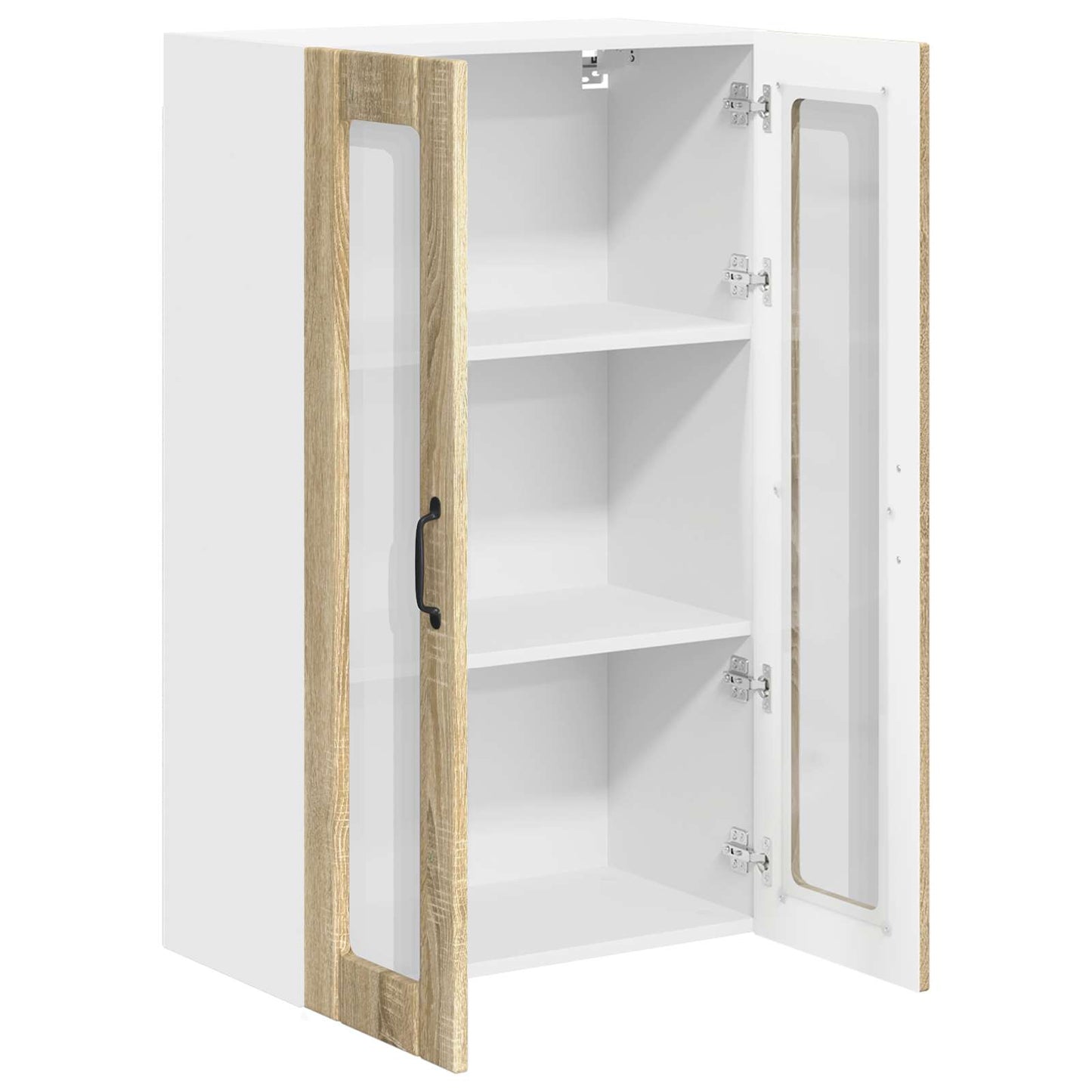 Wandglas-Schrank LUCCA Sonoma-Eiche 60 x 31 x 100 cm