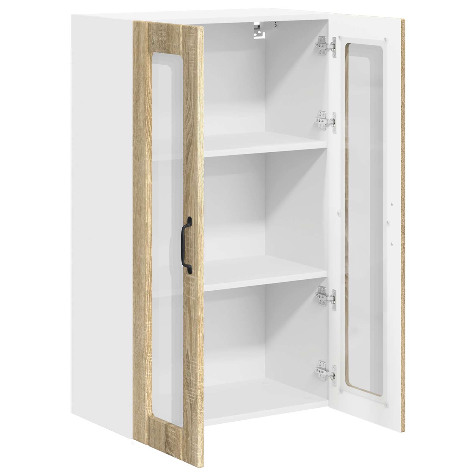 Wandglas-Schrank LUCCA Sonoma-Eiche 60 x 31 x 100 cm