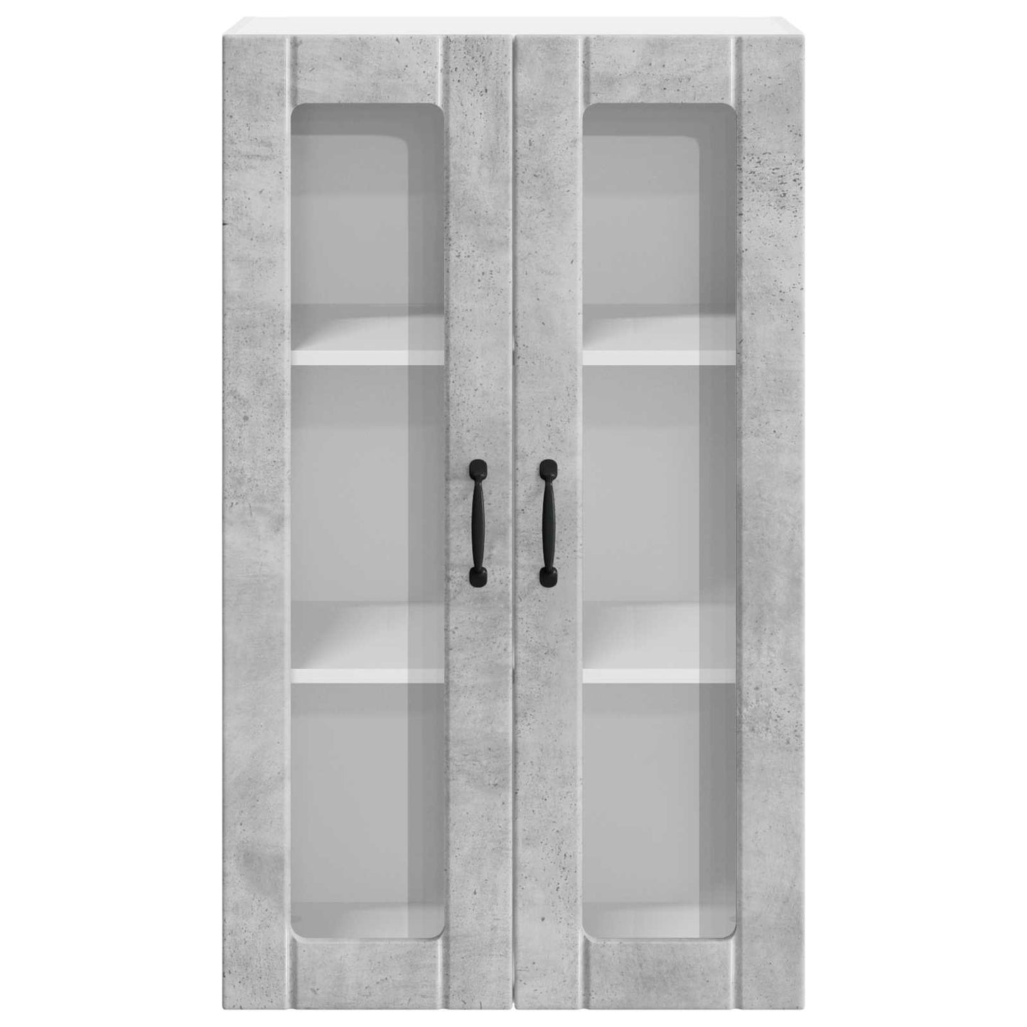 Wandglas-Schrank LUCCA Betongrau 60 x 31 x 100 cm Holzwerkstoff