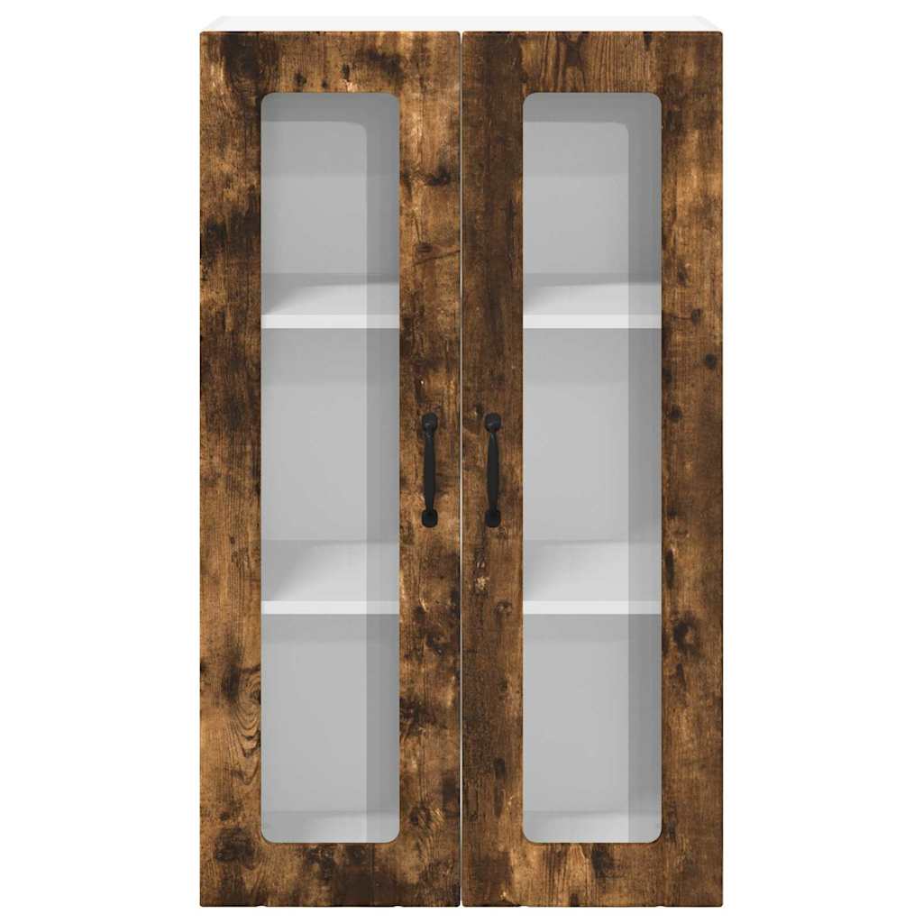 Küchenwandschrank mit Regal Geräucherte Eiche 60 x 31 x 100 cm