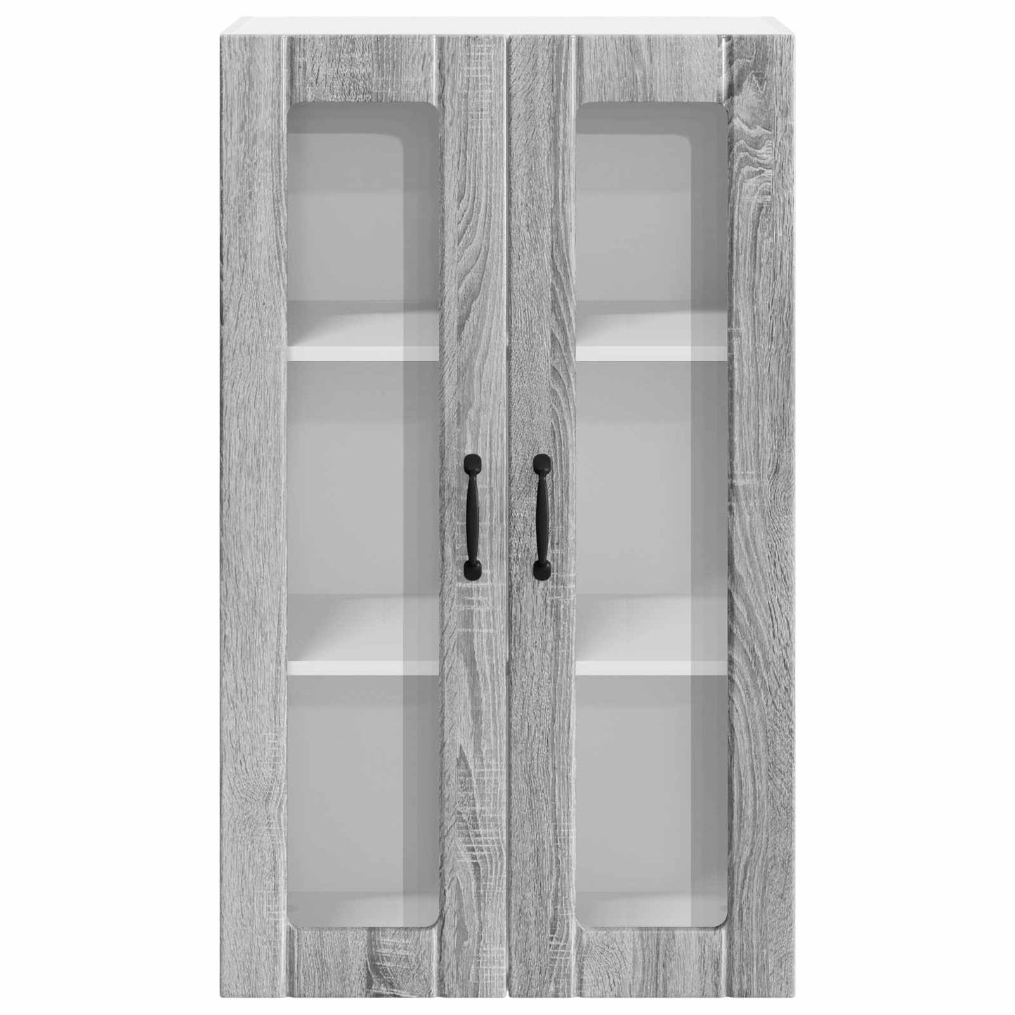 Wandglas-Schrank LUCCA Graues Sonoma 60 x 31 x 100 cm