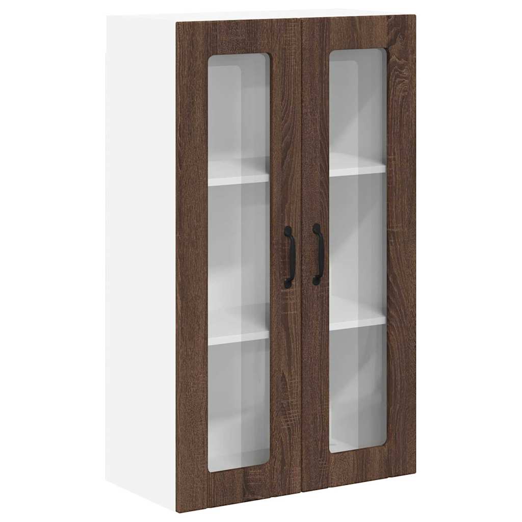 Küchenwandschrank mit Regal Braun Eichen-Optik 60 x 31 x 100 cm