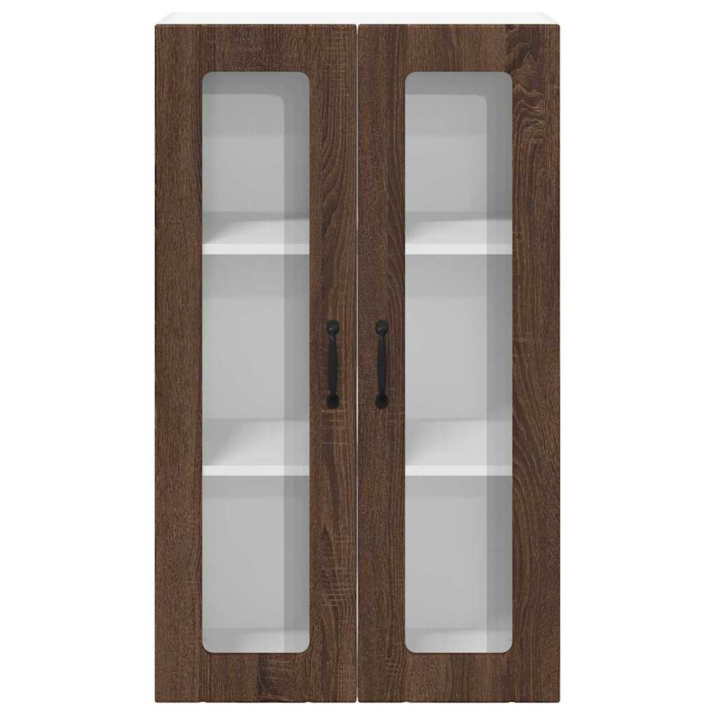 Küchenwandschrank mit Regal Braun Eichen-Optik 60 x 31 x 100 cm