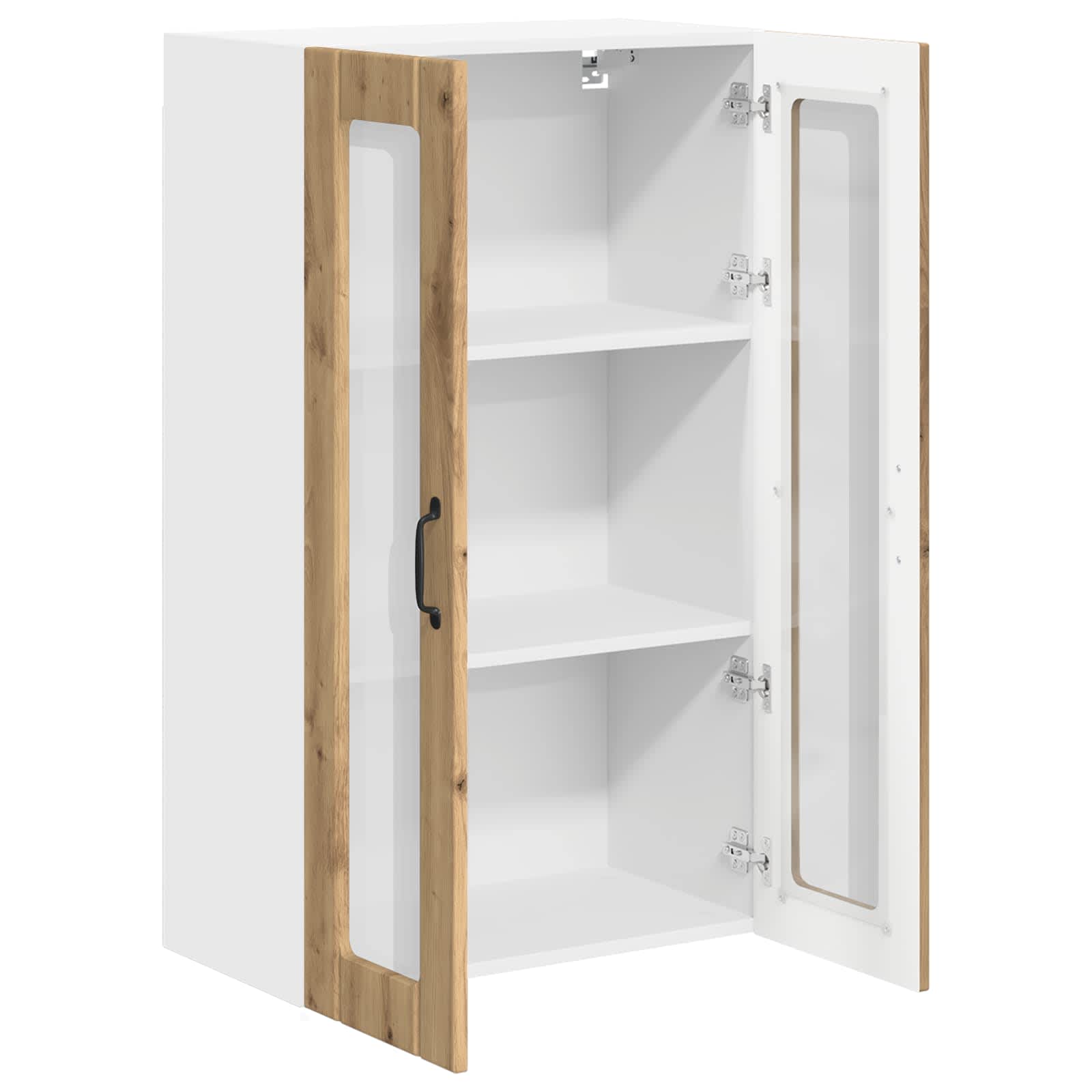 Wandglas-Schrank LUCCA Artisan-Eiche 60 x 31 x 100 cm
