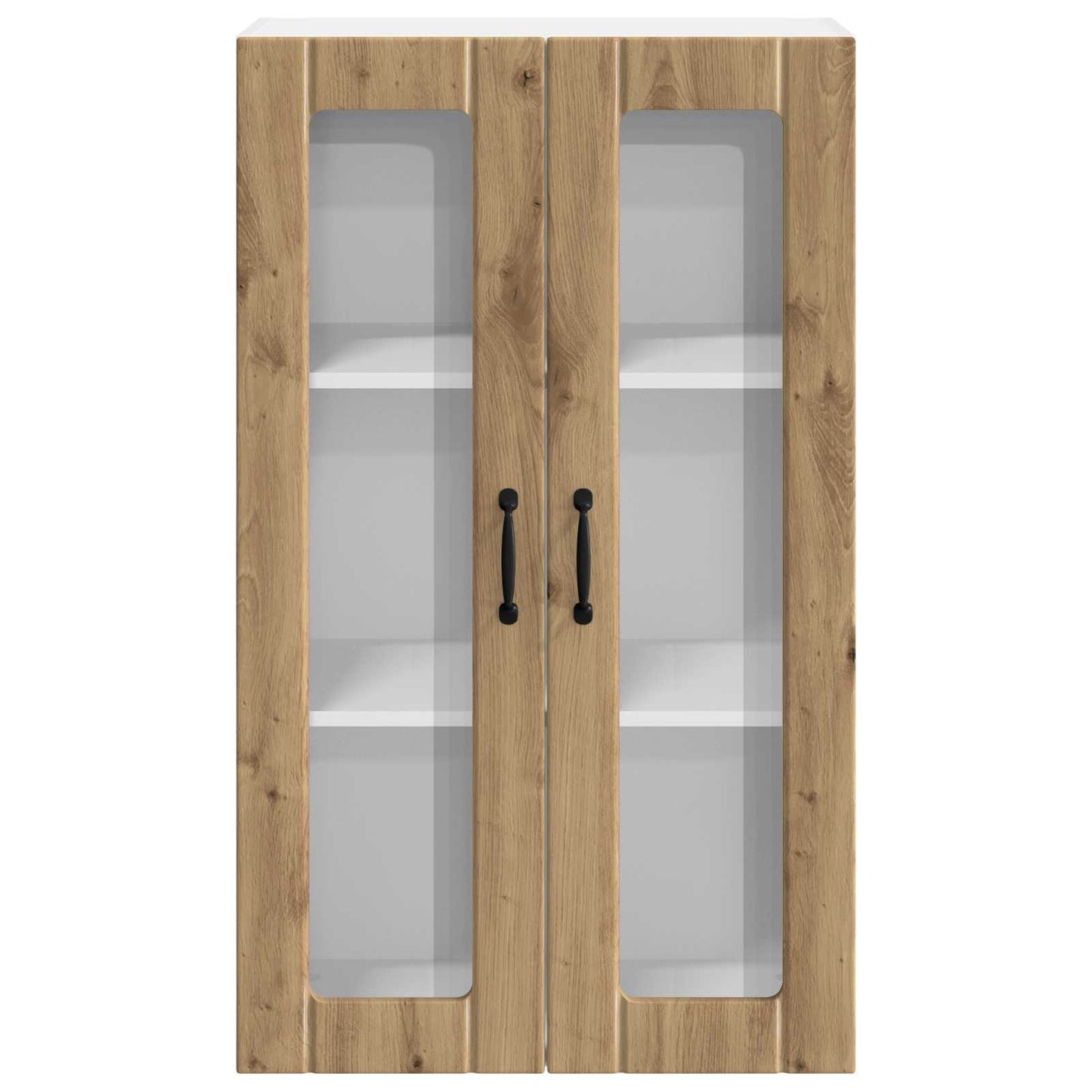Wandglas-Schrank LUCCA Artisan-Eiche 60 x 31 x 100 cm