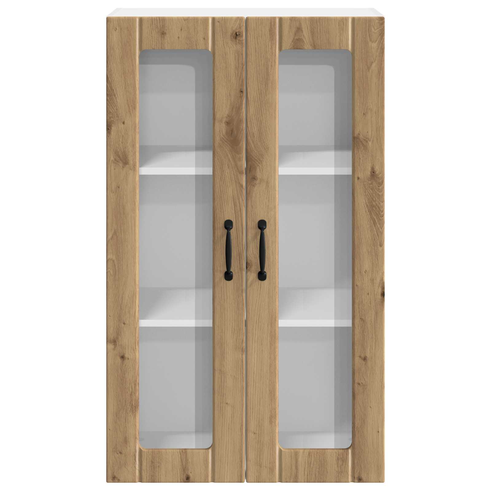 Wandglas-Schrank LUCCA Artisan-Eiche 60 x 31 x 100 cm