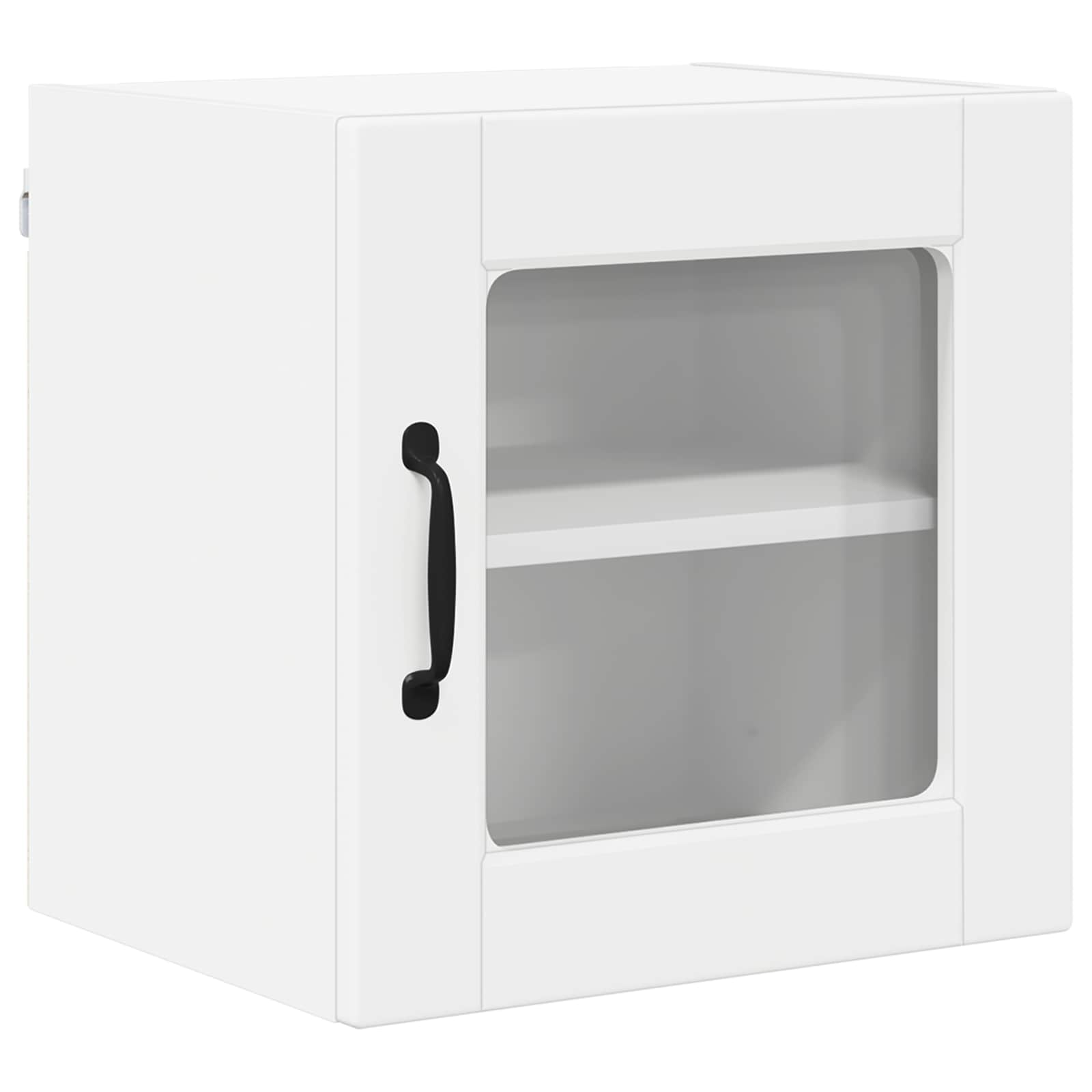 Wandglas-Schrank PORTO 2 stk. Weiß Holzwerkstoff