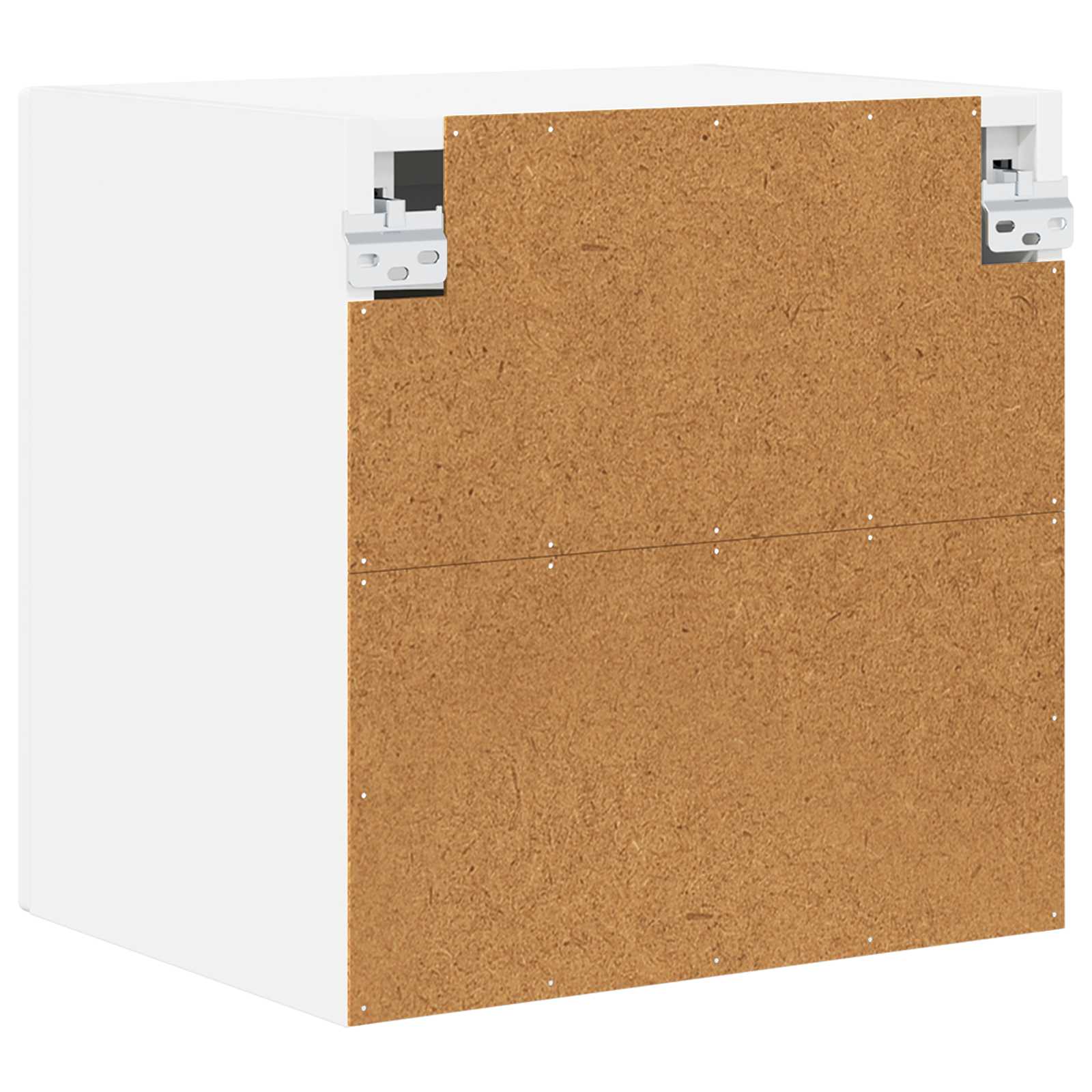 Wandglas-Schrank PORTO 2 stk. Weiß Holzwerkstoff