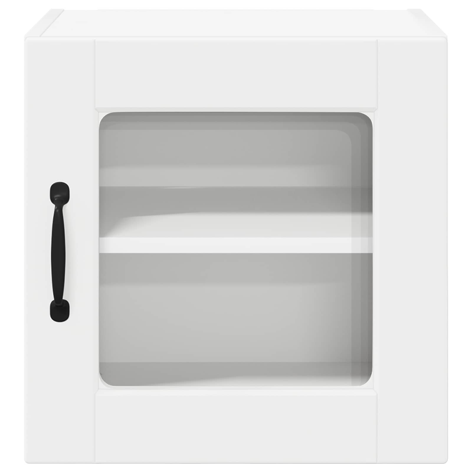 Wandglas-Schrank PORTO 2 stk. Weiß Holzwerkstoff