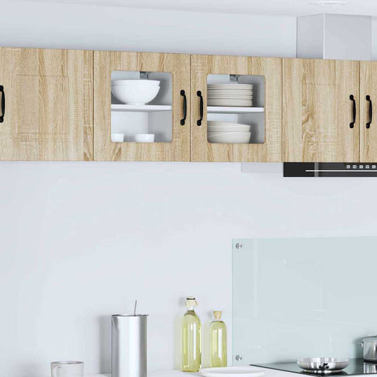 Küchenwandschrank mit Regal 2 pcs Sonoma-Eiche 40 x 31 x 40 cm