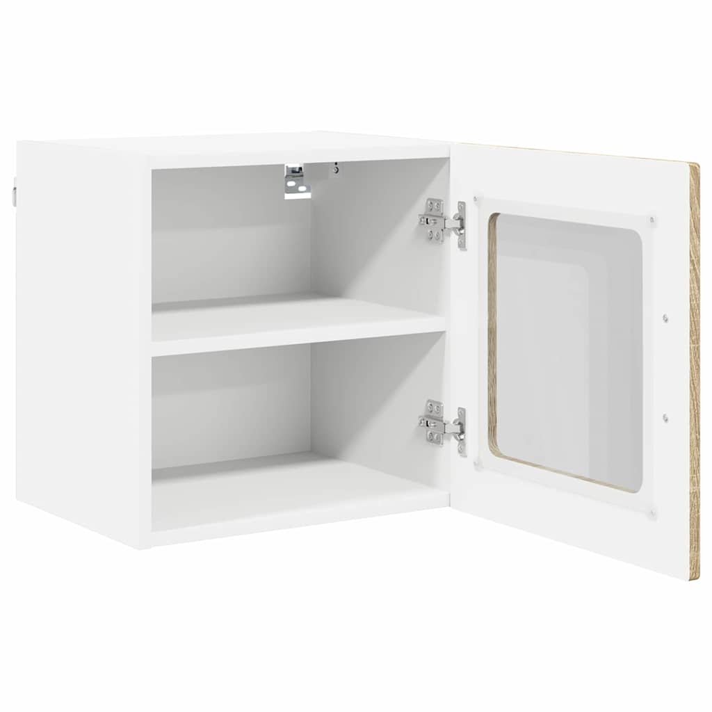 Küchenwandschrank mit Regal 2 pcs Sonoma-Eiche 40 x 31 x 40 cm