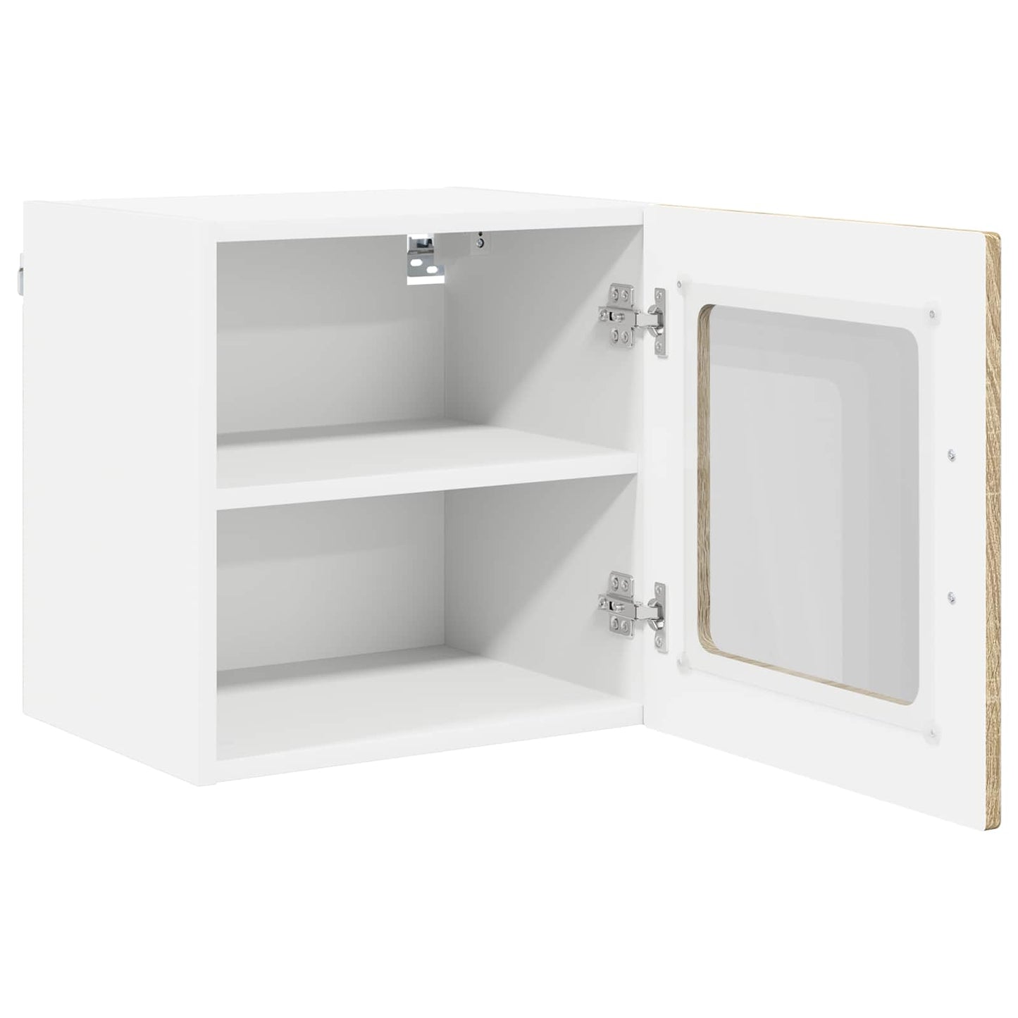Wandglas-Schrank PORTO 2 stk. Sonoma-Eiche Holzwerkstoff