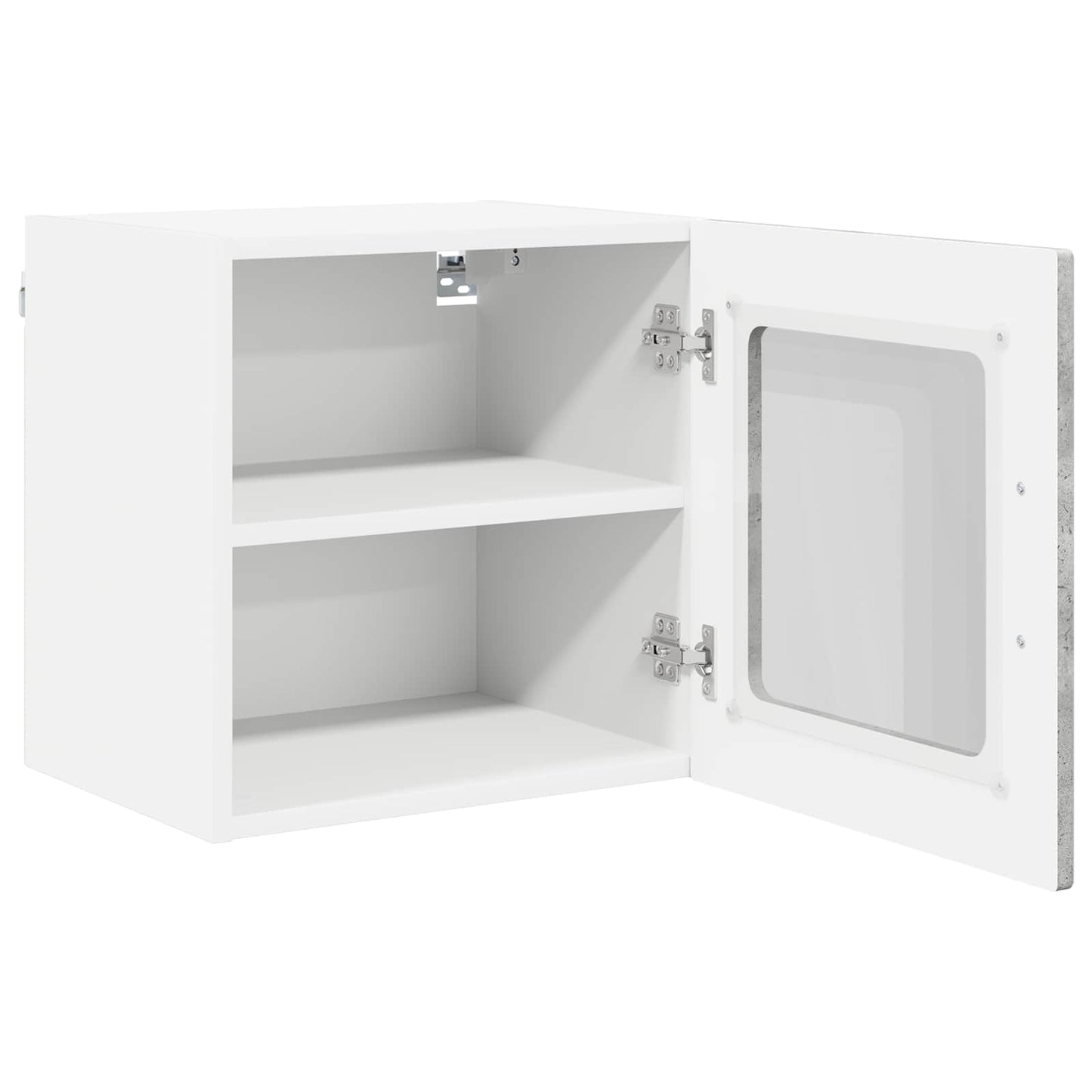 Wandglas-Schrank PORTO 2 stk. Beton Grau Holzwerkstoff