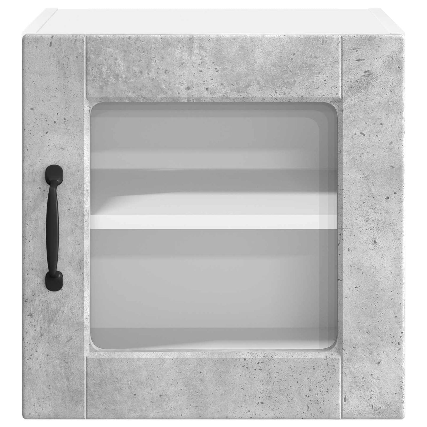 Wandglas-Schrank PORTO 2 stk. Beton Grau Holzwerkstoff