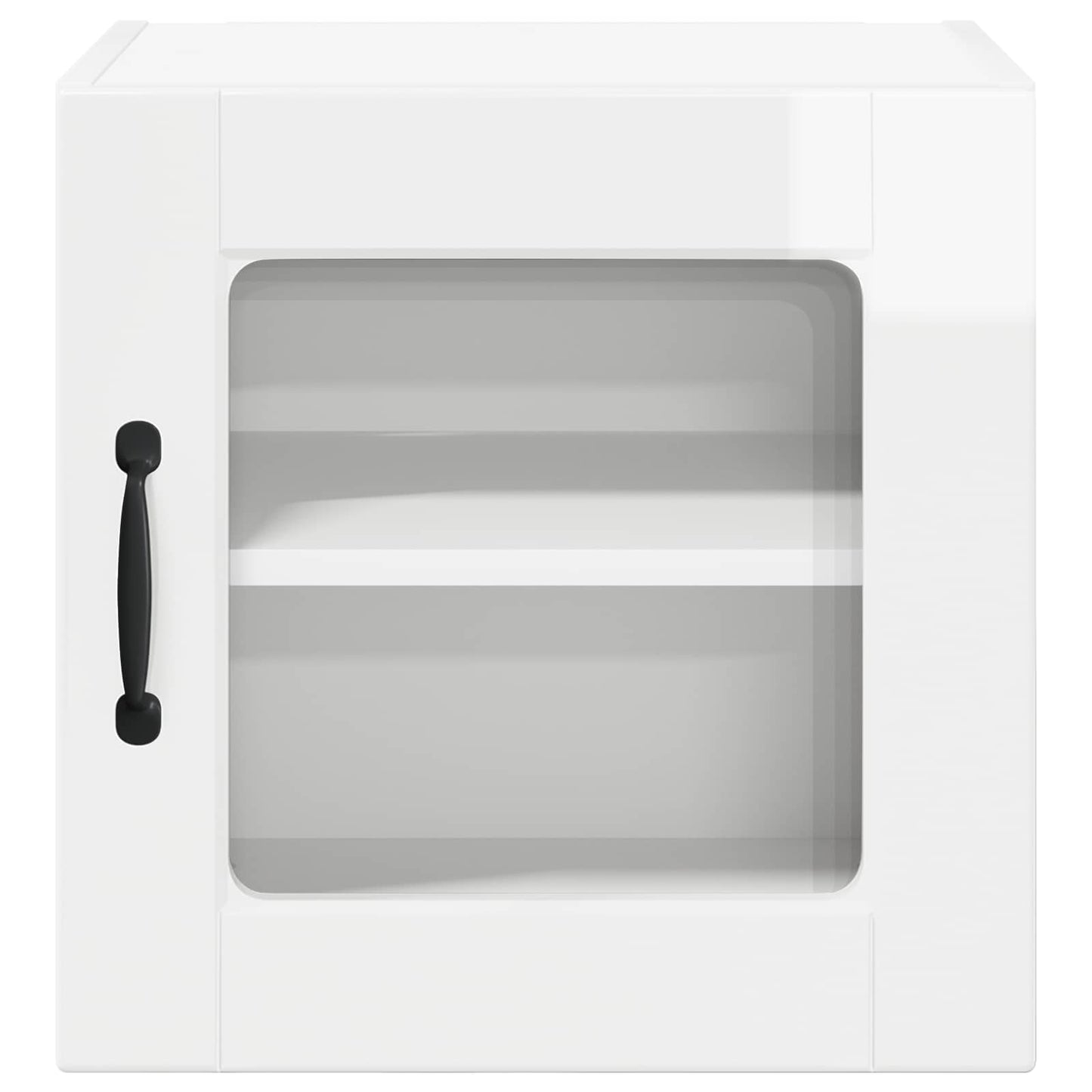 Wandglas-Schrank PORTO Hochglanz Weiß 40 x 31 x 40 cm