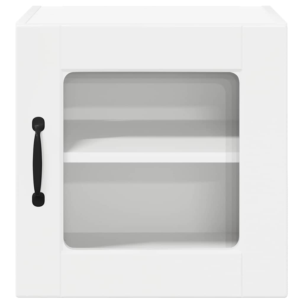 Küchenwandschrank mit Tür 2 pcs Hochglanz Weiß 40 x 31 x 40 cm
