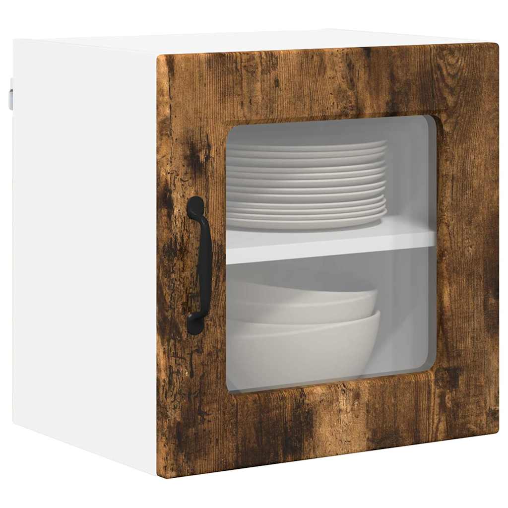 Küchenwandschrank mit Regal Geräucherte Eiche 40 x 31 x 40 cm