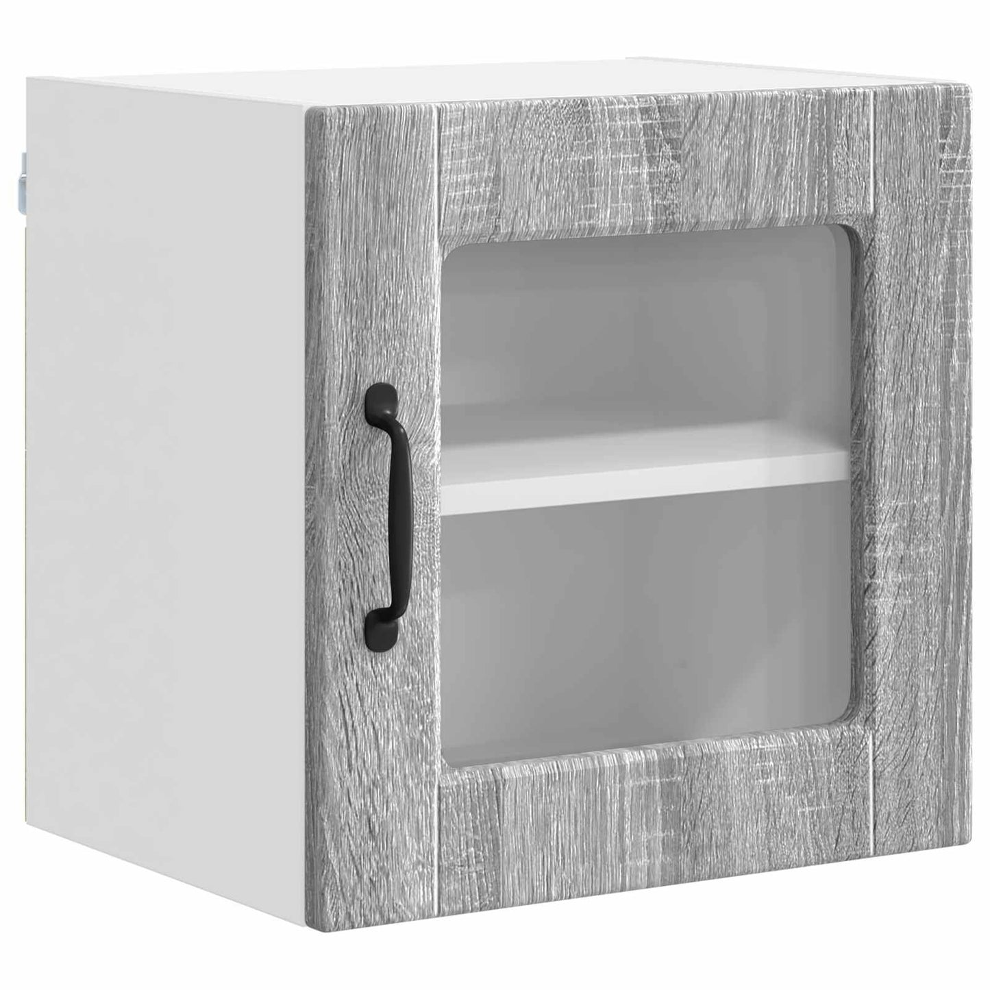 Wandglasschrank PORTO 2 stk. Graues Sonoma Holzwerkstoff
