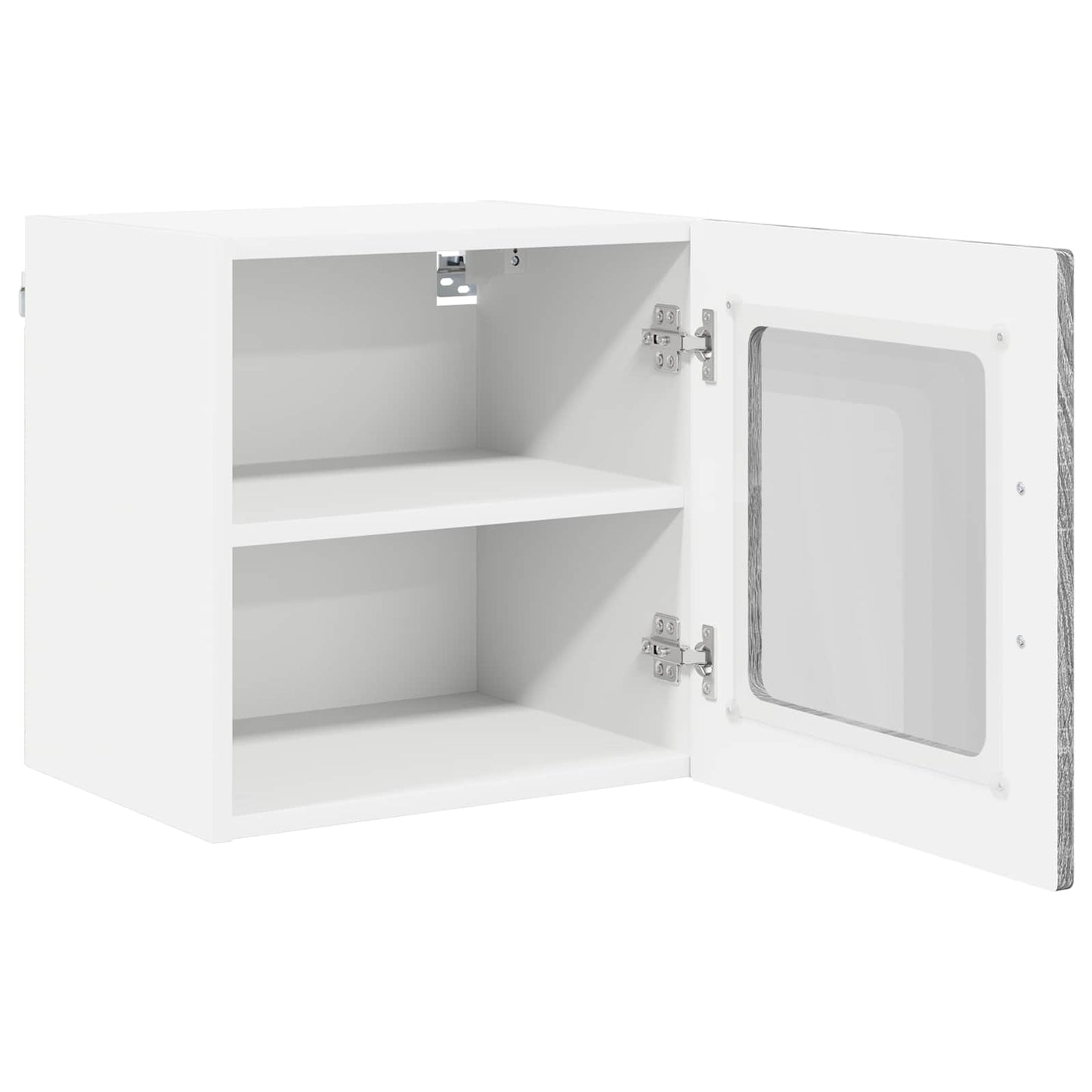 Wandglasschrank PORTO 2 stk. Graues Sonoma Holzwerkstoff