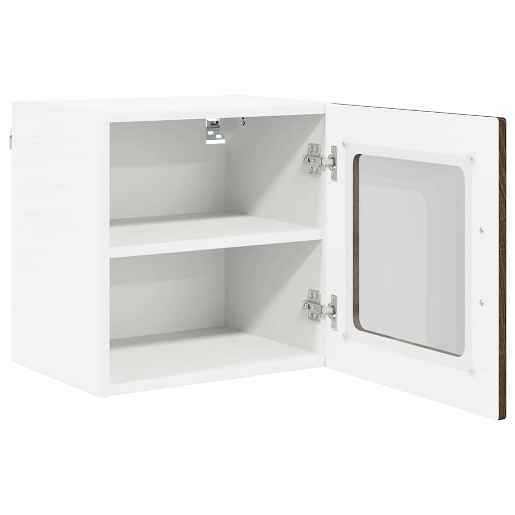 Küchenwandschrank mit Regal Braun Eichen-Optik 40 x 31 x 40 cm