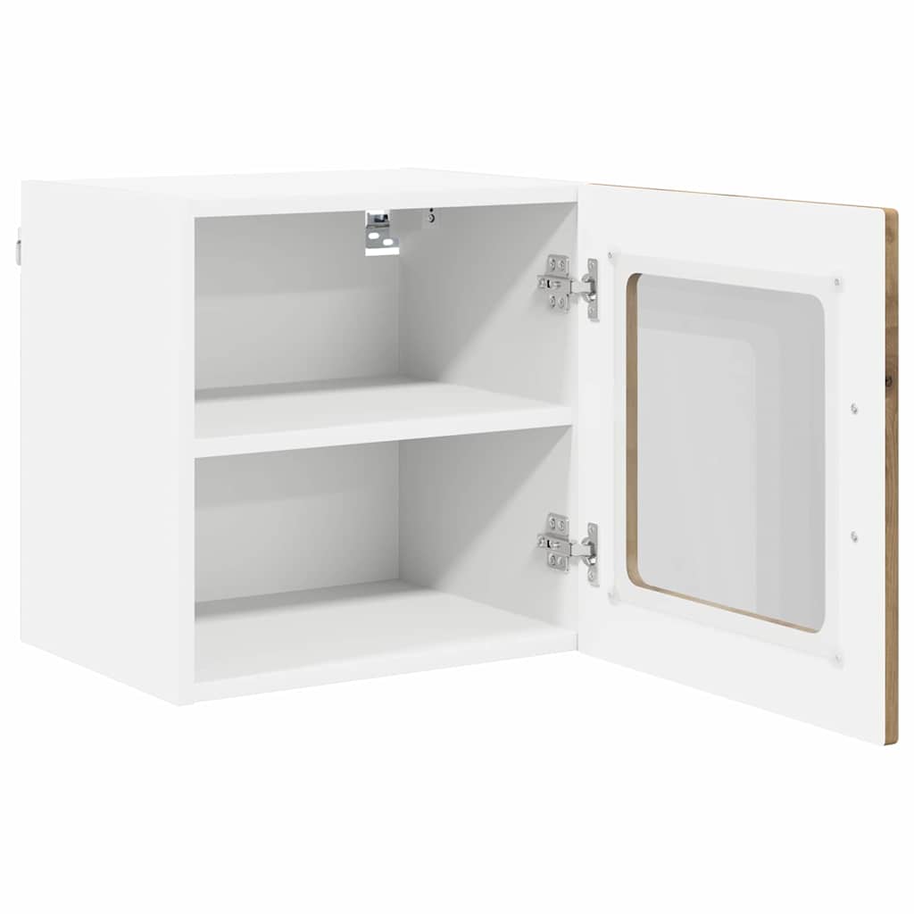 Küchenwandschrank mit Regal 2 pcs Artisan-Eiche 40 x 31 x 40 cm