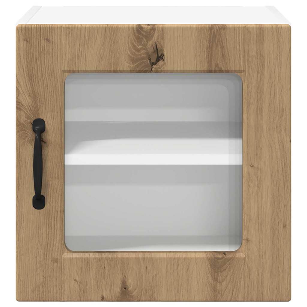 Küchenwandschrank mit Regal 2 pcs Artisan-Eiche 40 x 31 x 40 cm