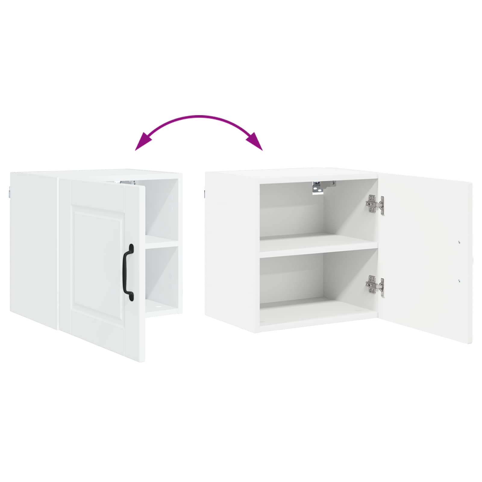 Wandschrank PORTO 2 stk. Weiß Holzwerkstoff