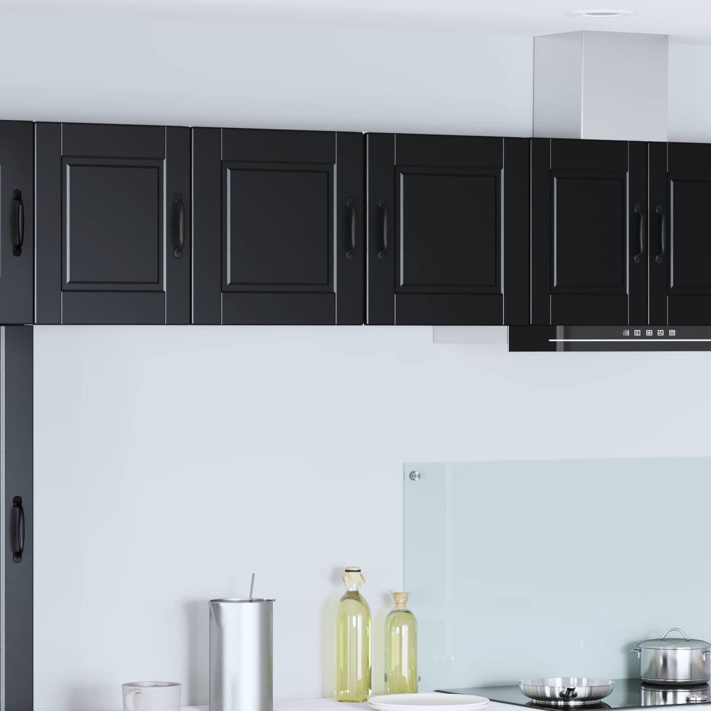 Wandschrank PORTO Schwarz 40 x 31 x 40 cm Holzwerkstoff