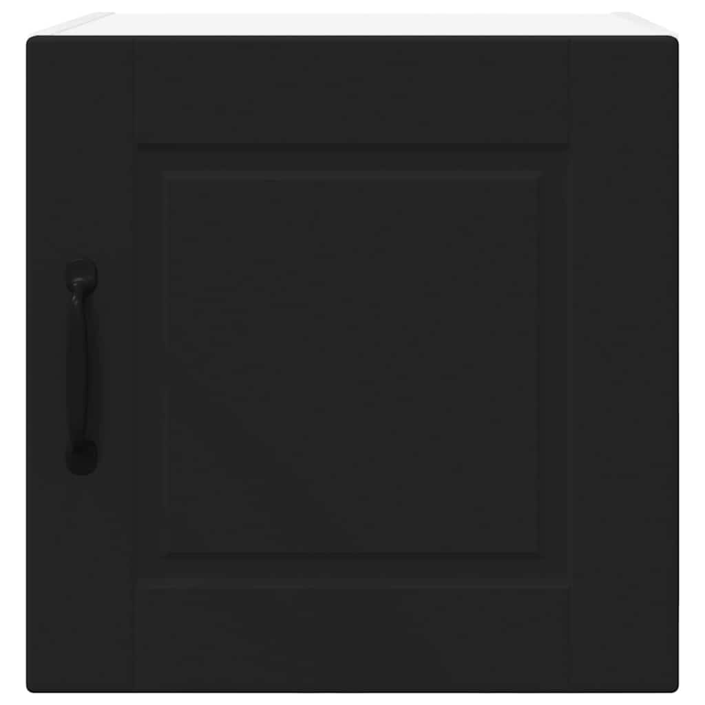 Küchenwandschrank mit Tür Schwarz 40 x 31 x 40 cm Holzwerkstoff
