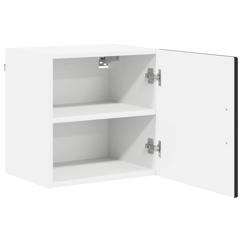 Wandschrank PORTO 2 stk. Schwarz Holzwerkstoff