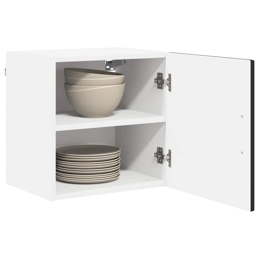 Wandschrank PORTO 2 stk. Schwarz Holzwerkstoff