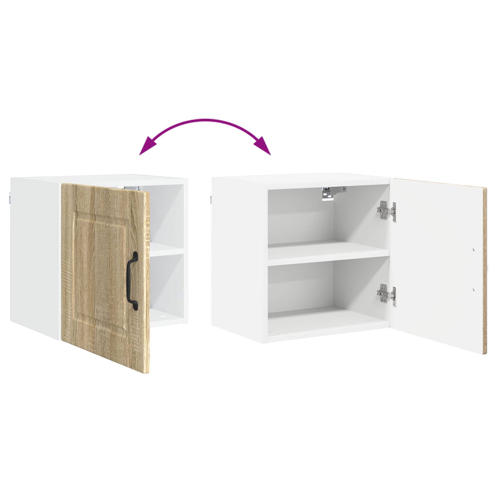 Wandschrank PORTO Sonoma-Eiche 40 x 31 x 40 cm Holzwerkstoff