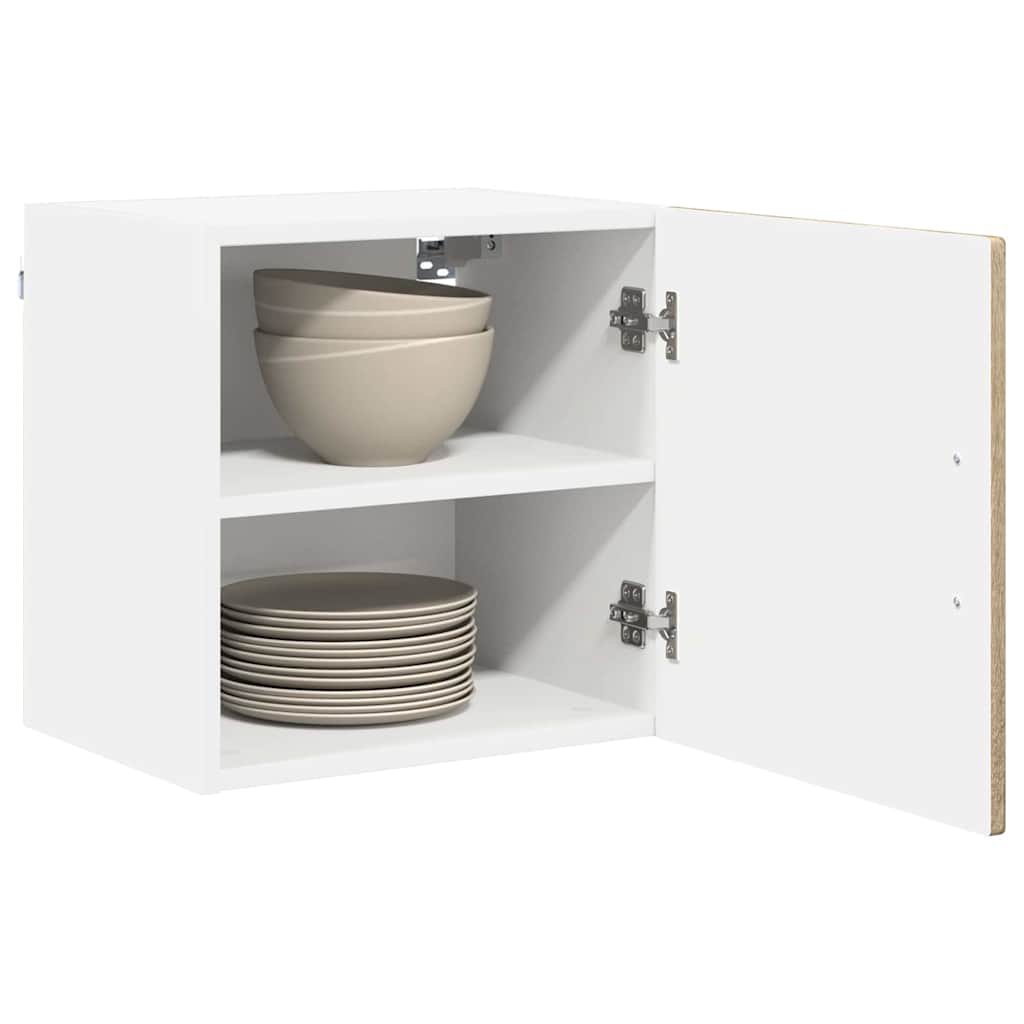 Küchenwandschrank mit Regal 2 pcs Sonoma-Eiche 40 x 31 x 40 cm
