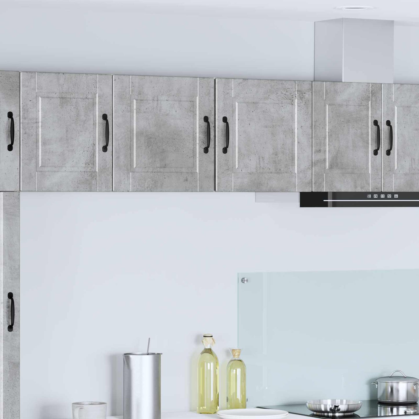 Wandschrank PORTO 2 stk. Beton Grau Holzwerkstoff