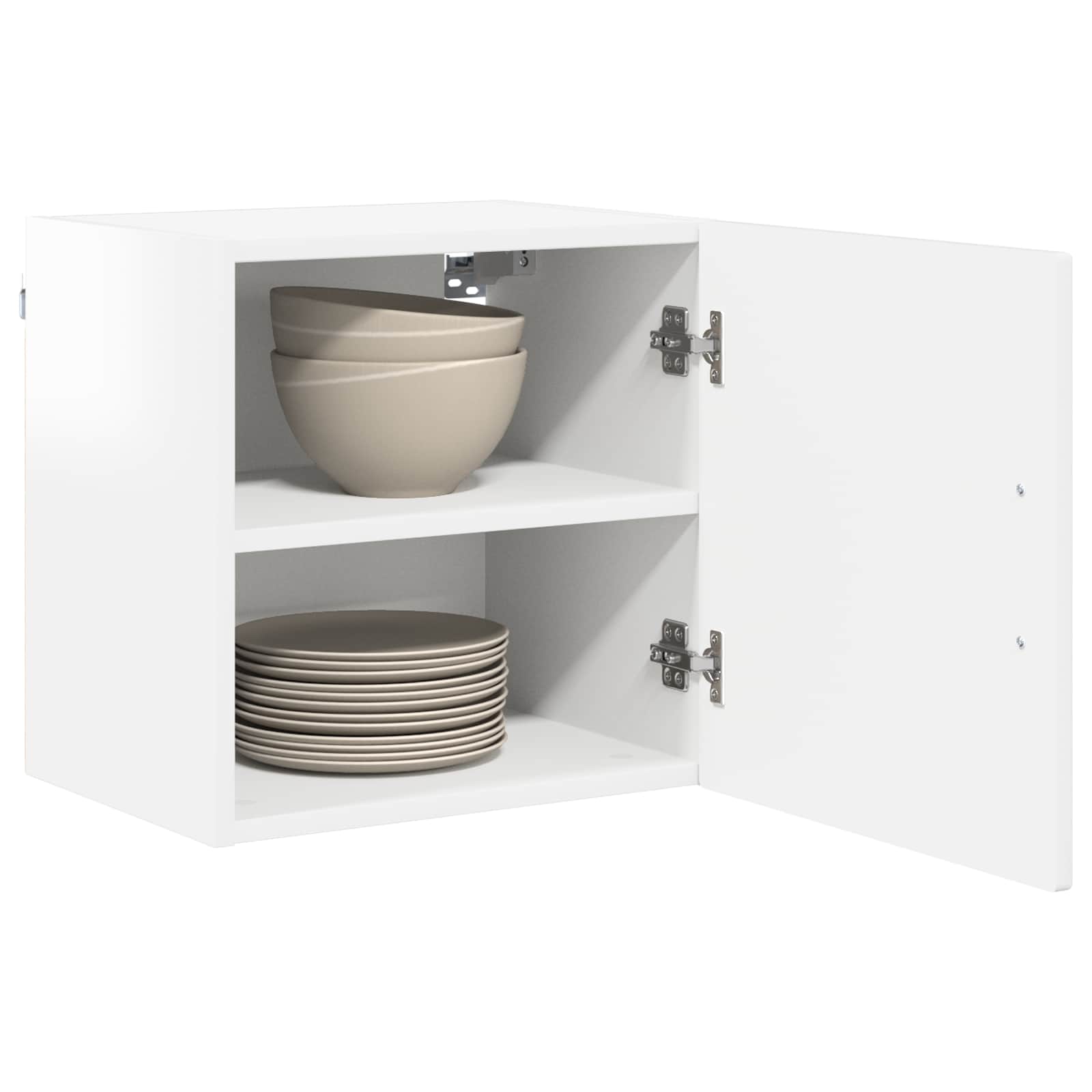 Wandschrank PORTO Hochglanz Weiß 40 x 31 x 40 cm Holzwerkstoff