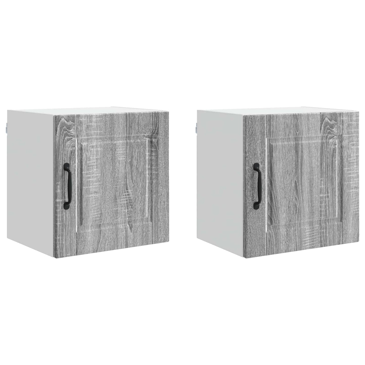 Wandschrank PORTO 2 stk. Graues Sonoma Holzwerkstoff