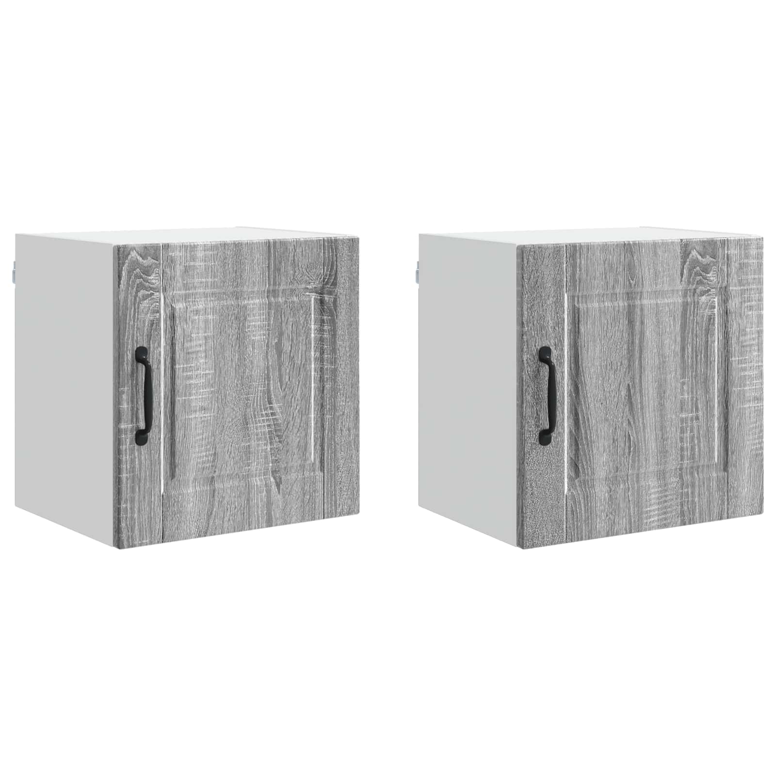 Wandschrank PORTO 2 stk. Graues Sonoma Holzwerkstoff