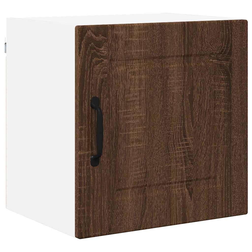 Küchenwandschrank mit Regal Braun Eichen-Optik 40 x 31 x 40 cm