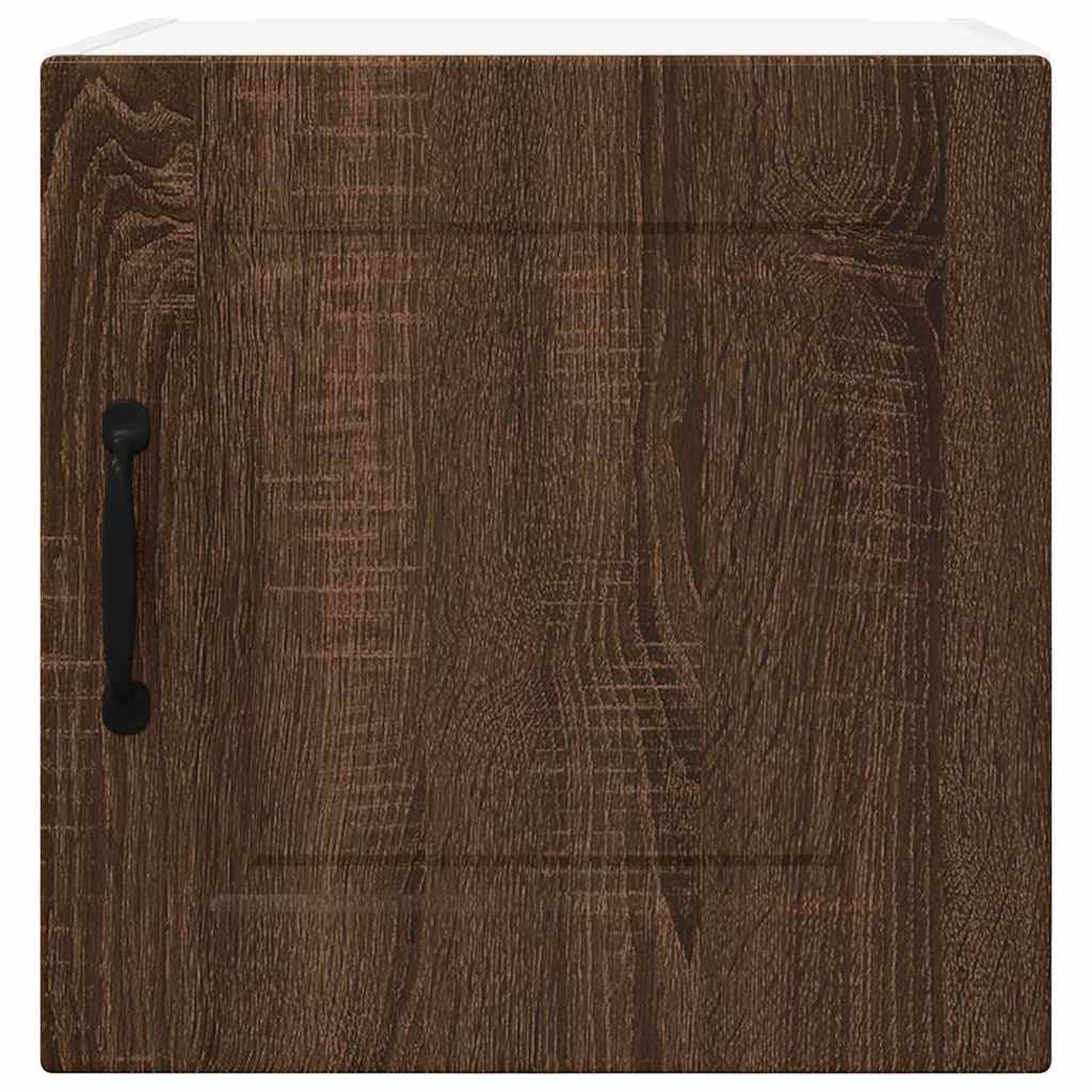 Küchenwandschrank mit Regal Braun Eichen-Optik 40 x 31 x 40 cm