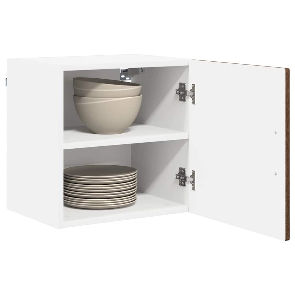 Küchenwandschrank mit Regal Braun Eichen-Optik 40 x 31 x 40 cm
