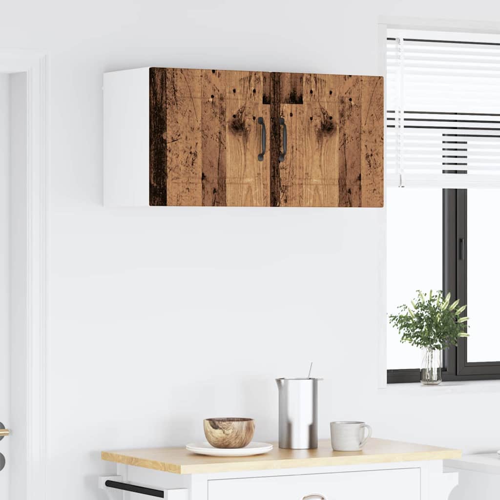 Küchenwandschrank mit Tür Altholz 40 x 31 x 40 cm Holzwerkstoff